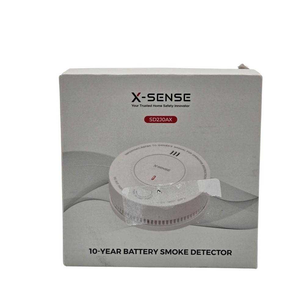 X-Sense SD2J0AX 10-Year Battery Smoke Detector White‎ Contemporary Open Box